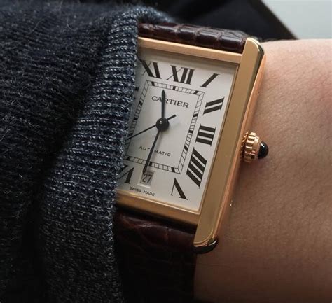 gold cartier tank replica